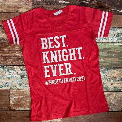 BEST KNIGHT EVER-Fenway Striped Shirt