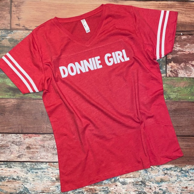Custom "GIRL"-Striped Football Shirt