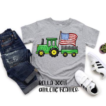 Tractor with Flag-Kids